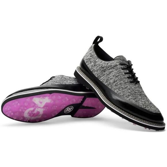 G/FORE Knit Tuxedo Gallivanter Golf Shoes Onyx Snow Low Top Men's 8.5 - Picture 8 of 9